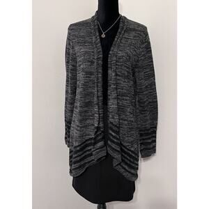 Eileen Fisher Womens Size M Boucle Cardigan Sweater Knit Organic Cotton Gray